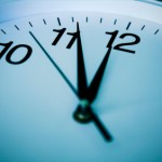 five minuts to twelve clock